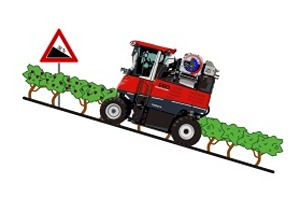 Kombajn za berbu grožđa ERO nagib